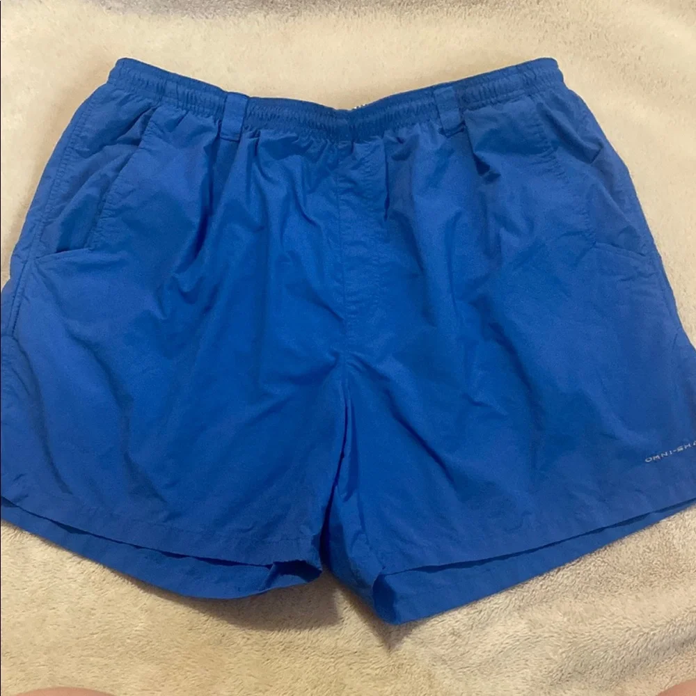 Columbia Blue Swim Trunks‎ with Elastic Waistband